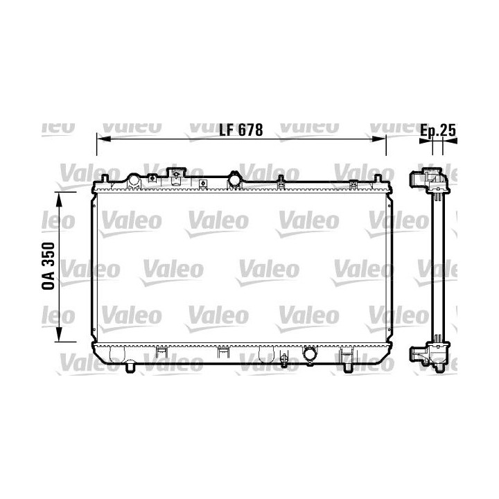 Radiatorius, variklio aušinimas VALEO 734122