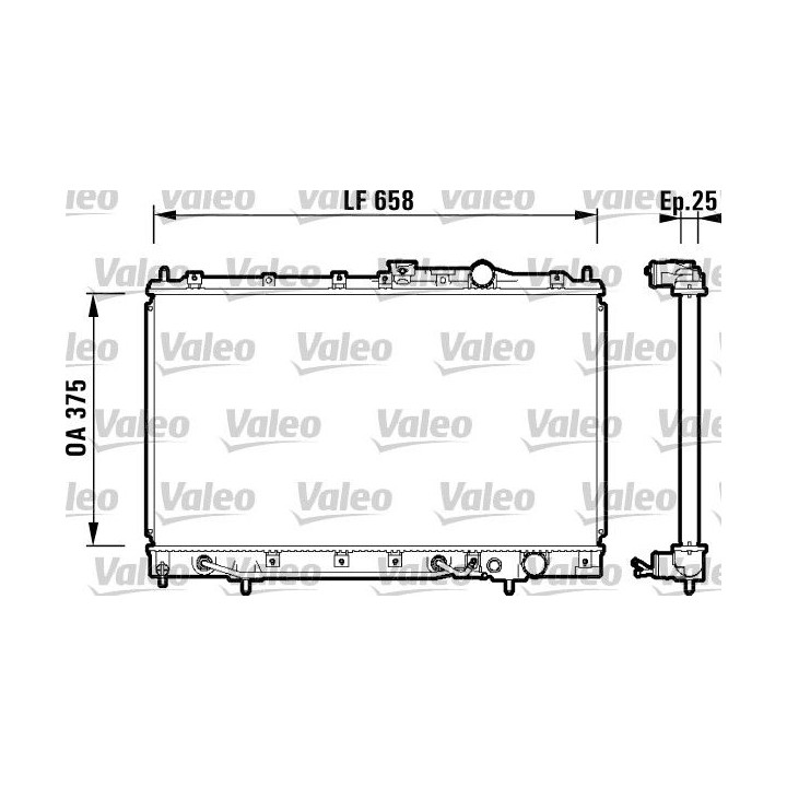 Radiatorius, variklio aušinimas VALEO 734127