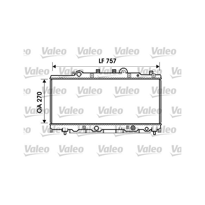 Radiatorius, variklio aušinimas VALEO 734235