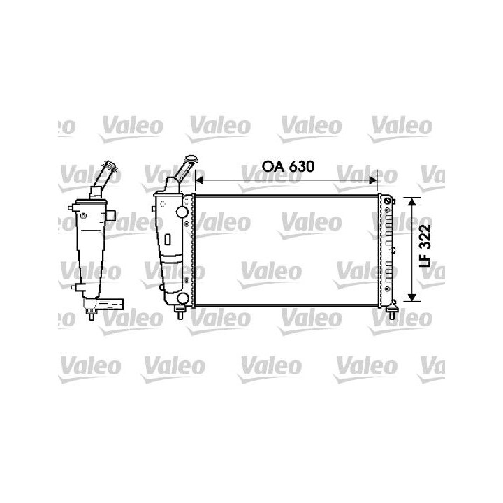 Radiatorius, variklio aušinimas VALEO 734238