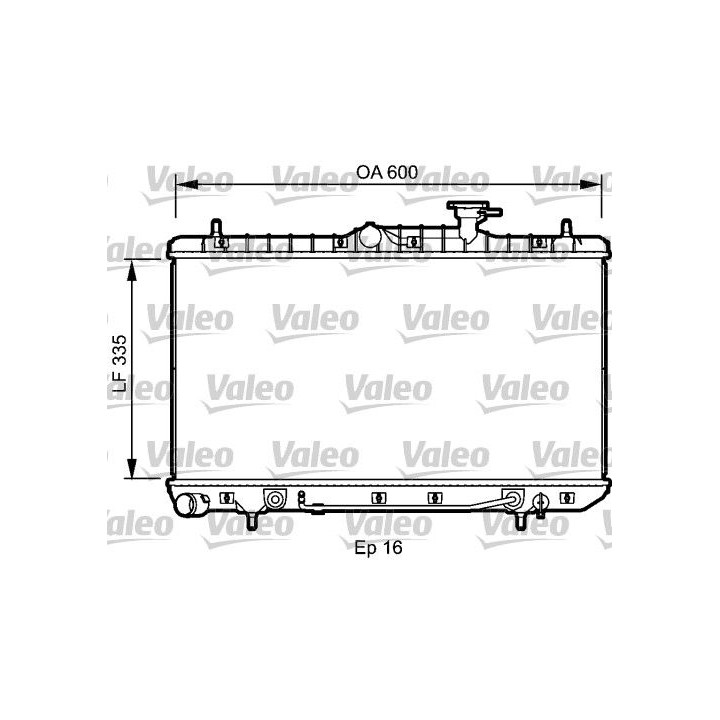 Radiatorius, variklio aušinimas VALEO 734253