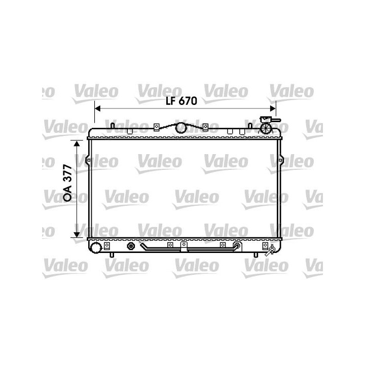 Radiatorius, variklio aušinimas VALEO 734258