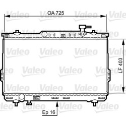 Radiatorius, variklio aušinimas VALEO 734259