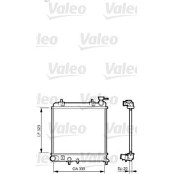 Radiatorius, variklio aušinimas VALEO 734266