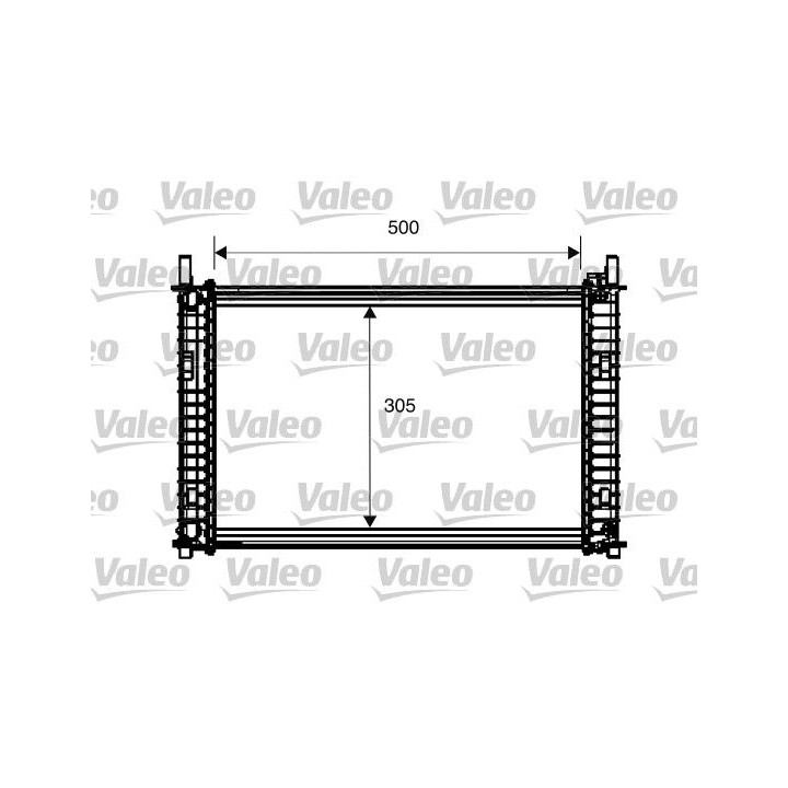 Radiatorius, variklio aušinimas VALEO 734274