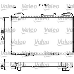 Radiatorius, variklio aušinimas VALEO 734285