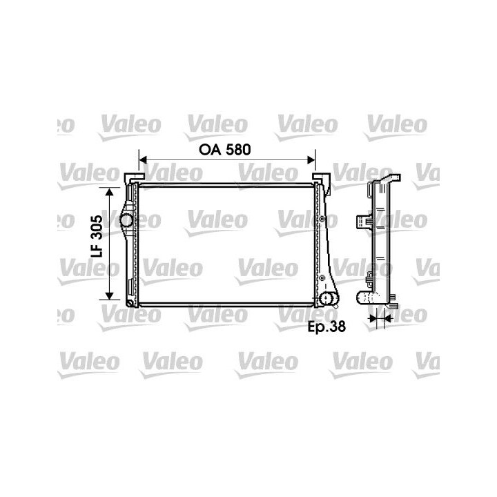 Radiatorius, variklio aušinimas VALEO 734361