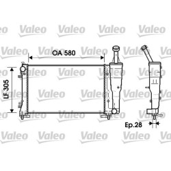 Radiatorius, variklio aušinimas VALEO 734362