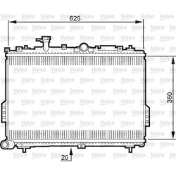 Radiatorius, variklio aušinimas VALEO 734781