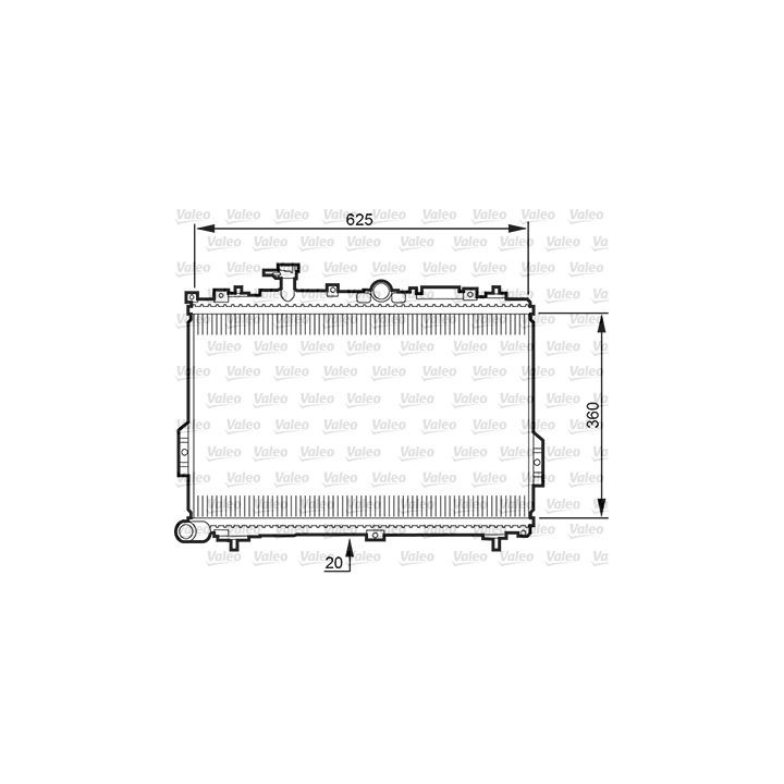 Radiatorius, variklio aušinimas VALEO 734781