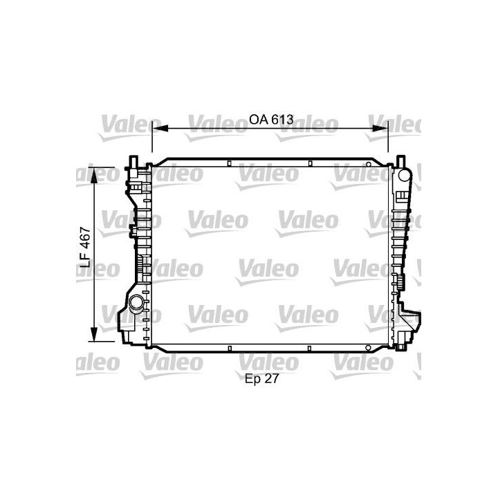 Radiatorius, variklio aušinimas VALEO 734786