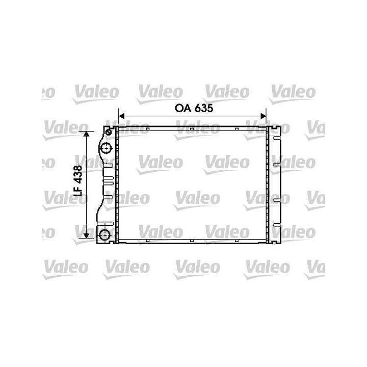 Radiatorius, variklio aušinimas VALEO 734828
