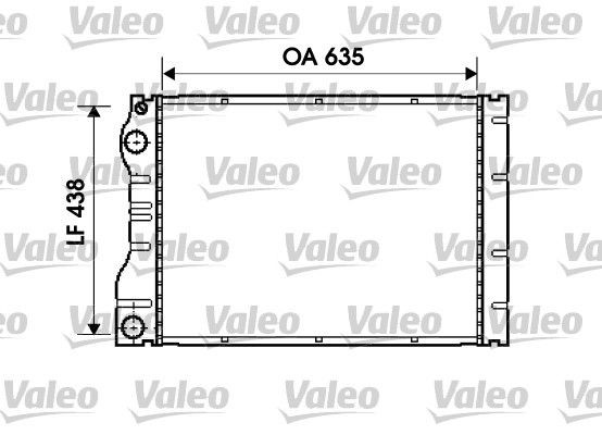 Radiatorius, variklio aušinimas VALEO 734828