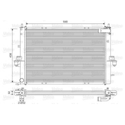 Radiatorius, variklio aušinimas VALEO 734829