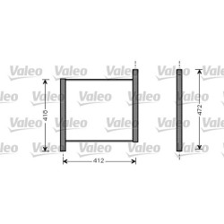Radiatorius, variklio aušinimas VALEO 734848