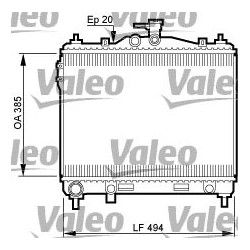 Radiatorius, variklio aušinimas VALEO 734912