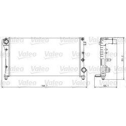 Radiatorius, variklio aušinimas VALEO 734924