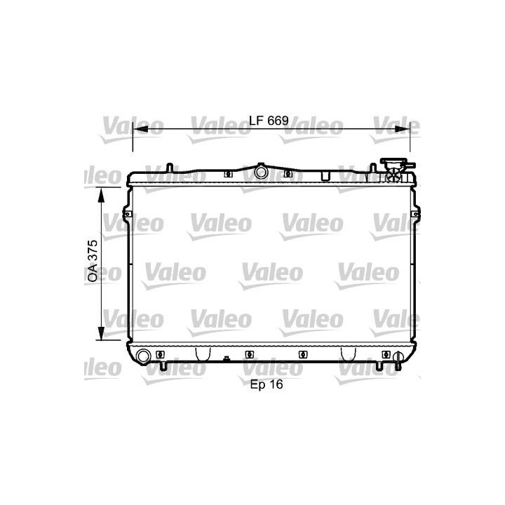 Radiatorius, variklio aušinimas VALEO 734950