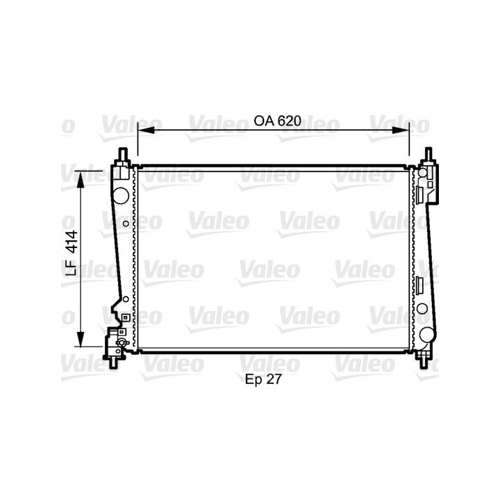 Radiatorius, variklio aušinimas VALEO 735041