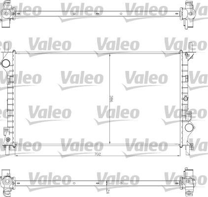 Radiatorius, variklio aušinimas VALEO 735043