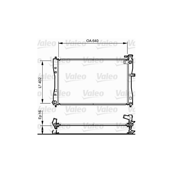 Radiatorius, variklio aušinimas VALEO 735057