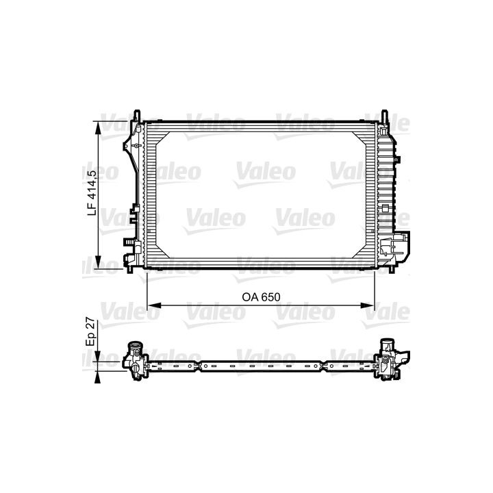 Radiatorius, variklio aušinimas VALEO 735083