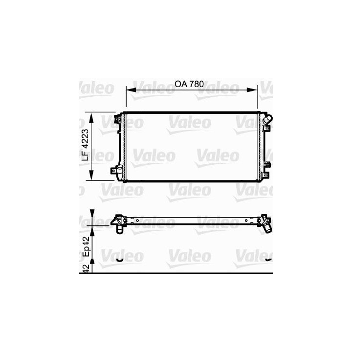 Radiatorius, variklio aušinimas VALEO 735112