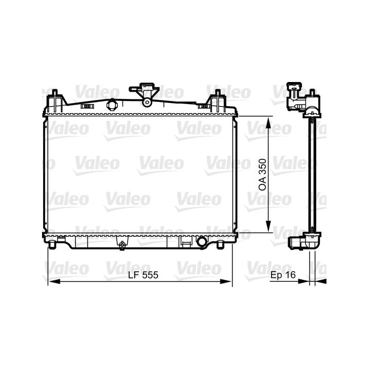 Radiatorius, variklio aušinimas VALEO 735416