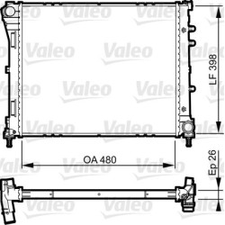 Radiatorius, variklio aušinimas VALEO 735498