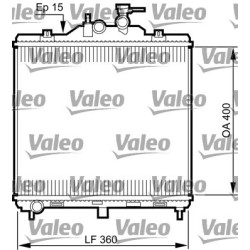 Radiatorius, variklio aušinimas VALEO 735499