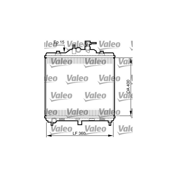 Radiatorius, variklio aušinimas VALEO 735499