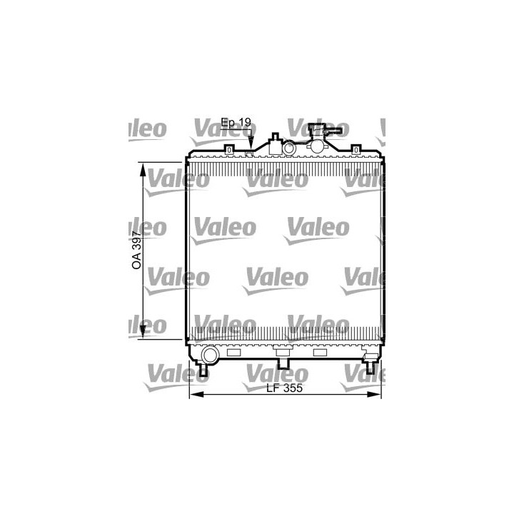 Radiatorius, variklio aušinimas VALEO 735522