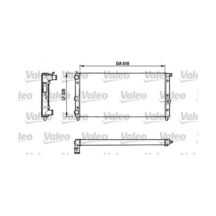 Radiatorius, variklio aušinimas VALEO 811067