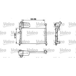 Radiatorius, variklio aušinimas VALEO 811070