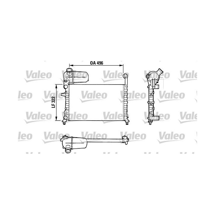 Radiatorius, variklio aušinimas VALEO 811070