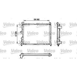 Radiatorius, variklio aušinimas VALEO 811071