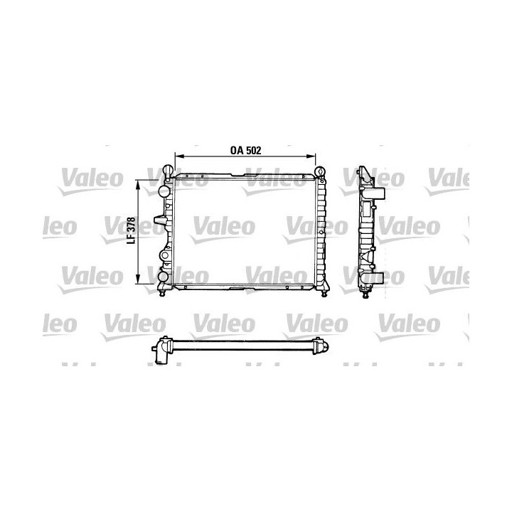 Radiatorius, variklio aušinimas VALEO 811071