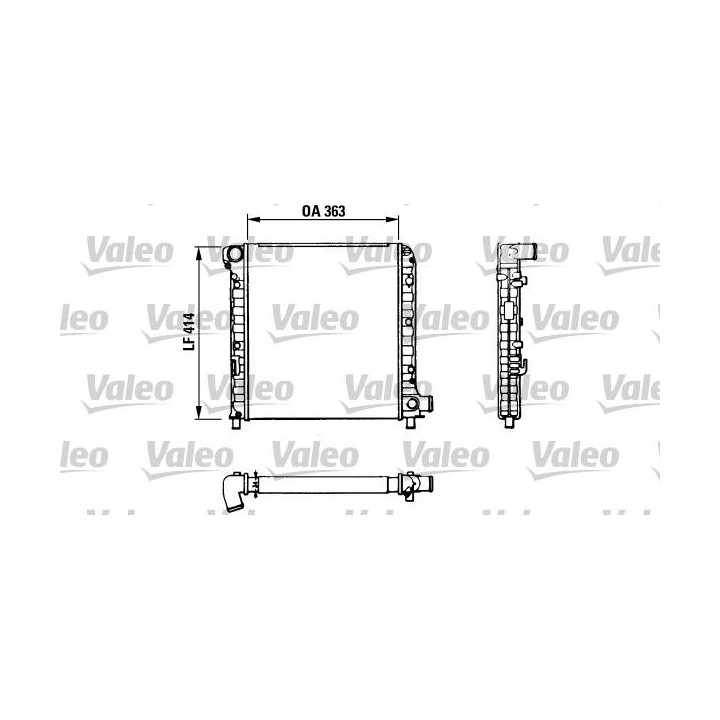 Radiatorius, variklio aušinimas VALEO 811383