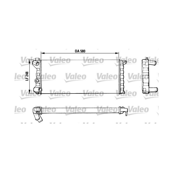 Radiatorius, variklio aušinimas VALEO 811392