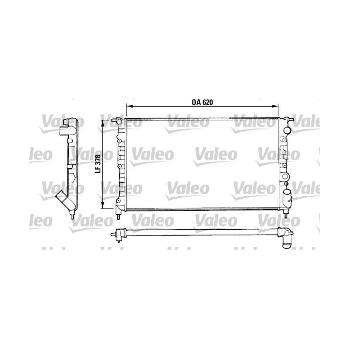 Radiatorius, variklio aušinimas VALEO 816552