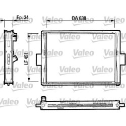 Radiatorius, variklio aušinimas VALEO 816647
