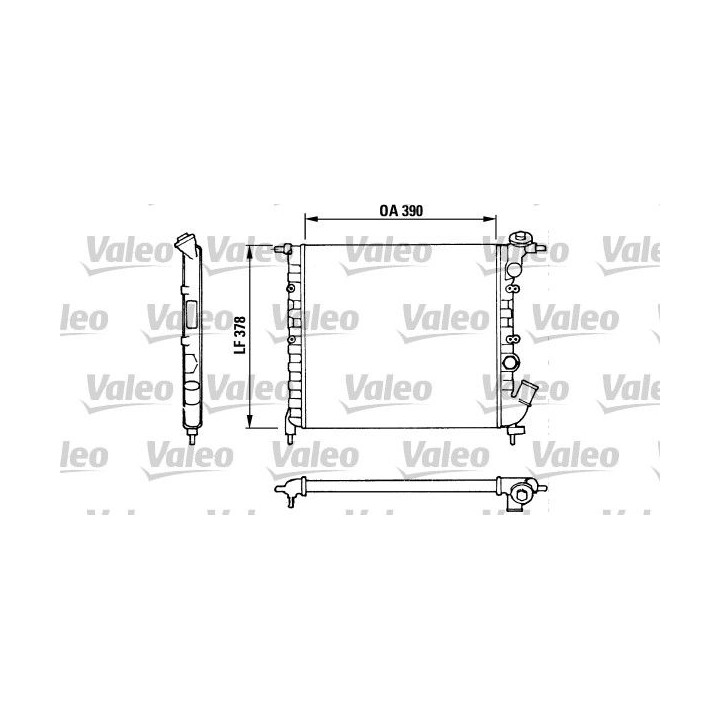 Radiatorius, variklio aušinimas VALEO 816655