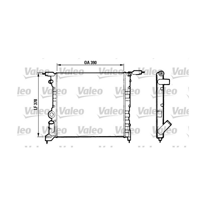 Radiatorius, variklio aušinimas VALEO 816657