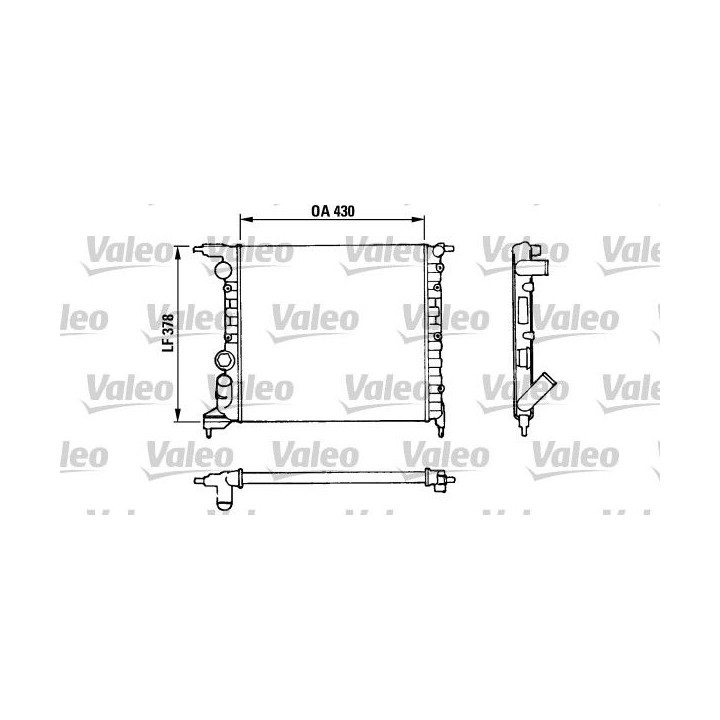 Radiatorius, variklio aušinimas VALEO 816658