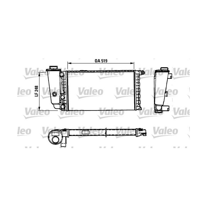 Radiatorius, variklio aušinimas VALEO 816707