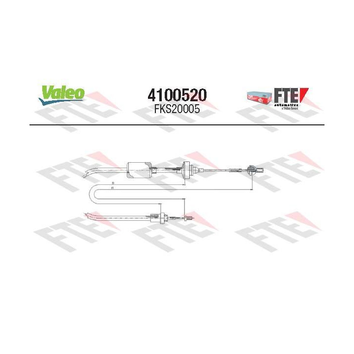 Sankabos trosas VALEO 4100520
