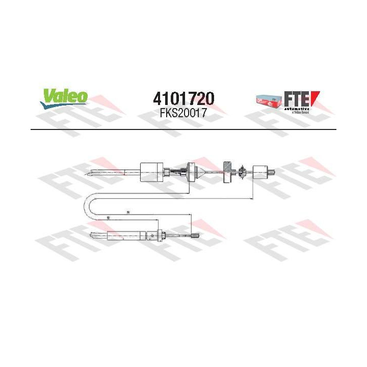 Sankabos trosas VALEO 4101720