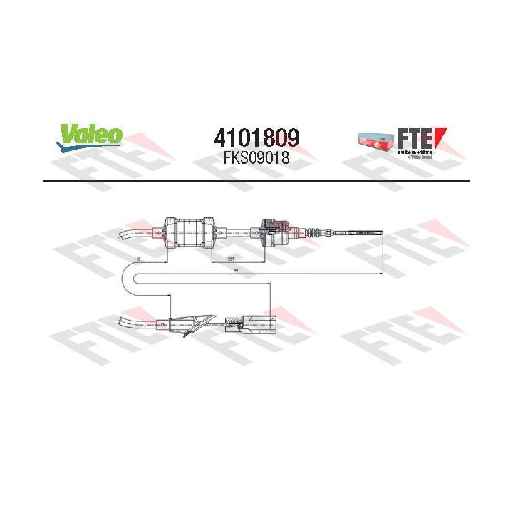Sankabos trosas VALEO 4101809