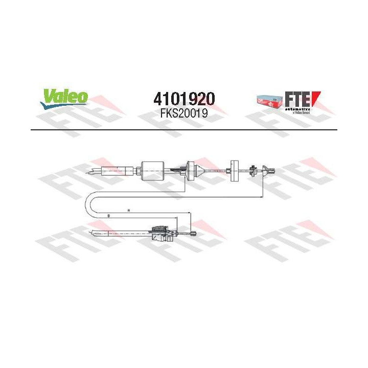 Sankabos trosas VALEO 4101920