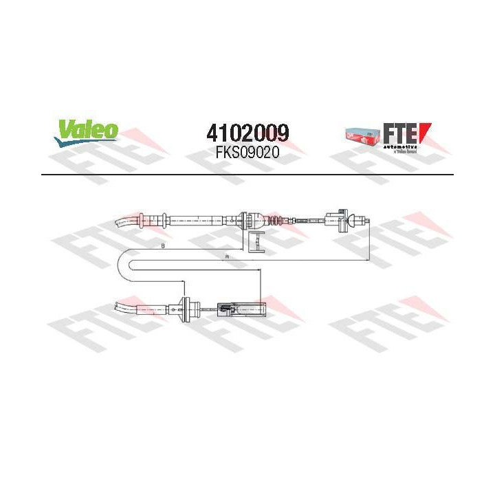 Sankabos trosas VALEO 4102009